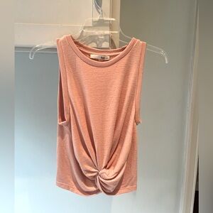 Wilfred Free Cropped Sleeveless Top in peachy Pink